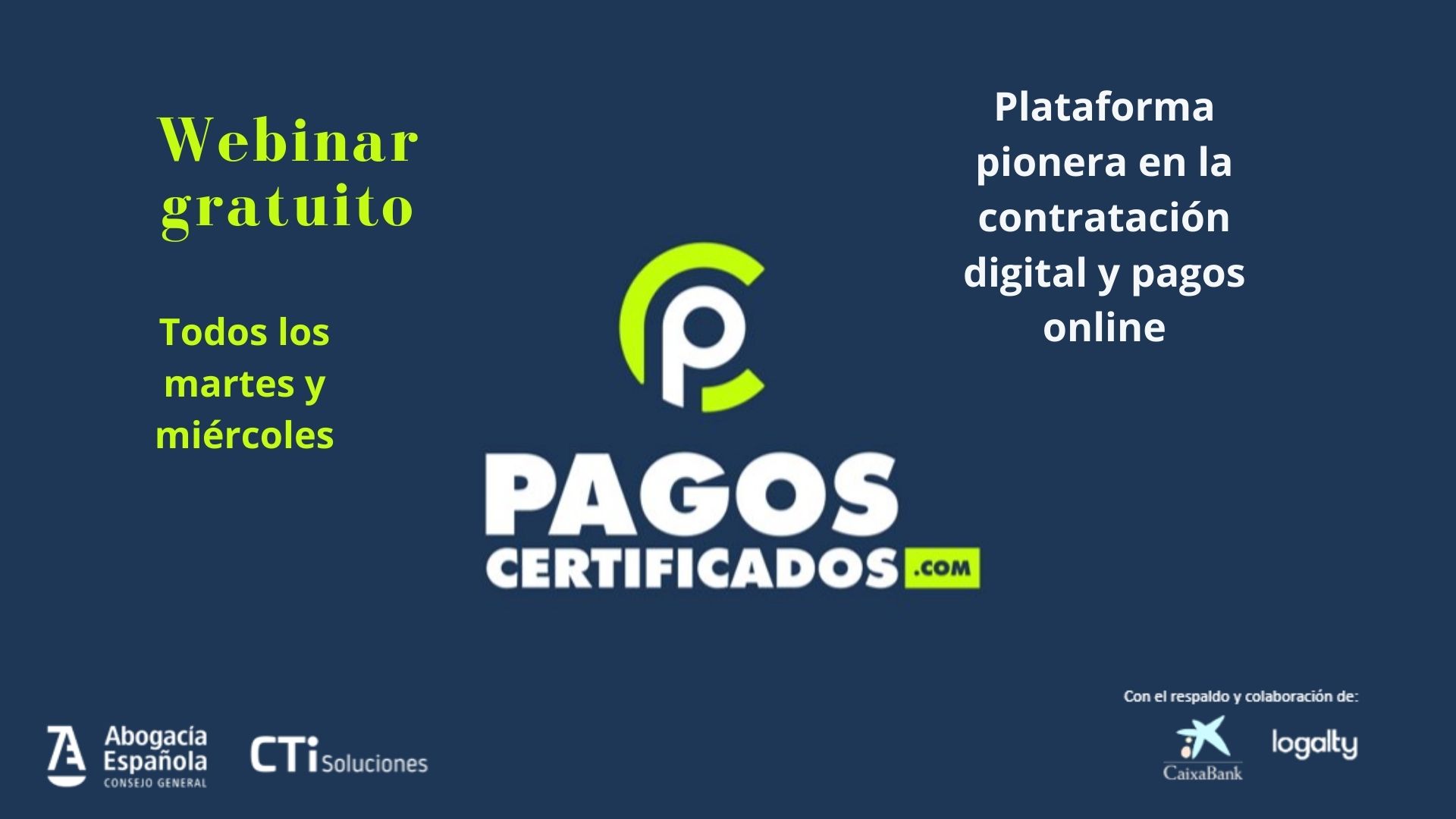 Accede a los webinar gratuitos organizados por Pagoscertificados.com